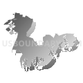 Third Barnstable District, Massachusetts (Gray Gradient Fill with Shadow)