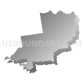 Seventh Hampden District, Massachusetts (Gray Gradient Fill with Shadow)