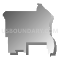 State House District 56A, Minnesota (Gray Gradient Fill with Shadow)