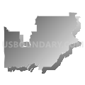 State House District 7, Montana (Gray Gradient Fill with Shadow)