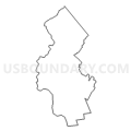 General Assembly District 23, New Jersey (Light Gray Border)