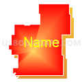 State House District 14, North Dakota (Bright Blending Fill with Shadow)