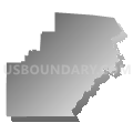 State House District 74, Pennsylvania (Gray Gradient Fill with Shadow)