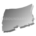 State House District 87, Pennsylvania (Gray Gradient Fill with Shadow)