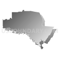 State House District 38, Texas (Gray Gradient Fill with Shadow)