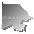 State House District 70, Texas (Gray Gradient Fill with Shadow)