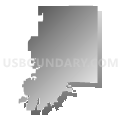 Assembly District 55, Wisconsin (Gray Gradient Fill with Shadow)