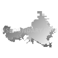 State Senate District 24, California (Gray Gradient Fill with Shadow)