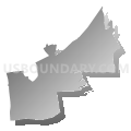 State Senate District 12, Delaware (Gray Gradient Fill with Shadow)