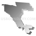 State Senate District 3, Florida (Gray Gradient Fill with Shadow)