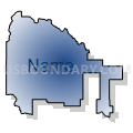 State Senate District 25, Idaho (Radial Fill with Shadow)