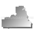 State Senate District 27, Idaho (Gray Gradient Fill with Shadow)