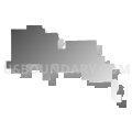 State Senate District 38, Illinois (Gray Gradient Fill with Shadow)