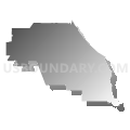 State Senate District 9, Illinois (Gray Gradient Fill with Shadow)