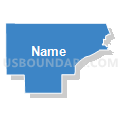 State Senate District 8, Indiana (Solid Fill with Shadow)
