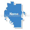 State Senate District 39, Iowa (Solid Fill with Shadow)