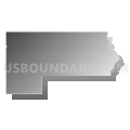 State Senate District 8, Iowa (Gray Gradient Fill with Shadow)