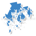 State Senate District 28, Maine (Solid Fill with Shadow)