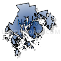 State Senate District 28, Maine (Radial Fill with Shadow)