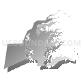 State Senate Districts not defined (Somerset County), Maryland (Gray Gradient Fill with Shadow)