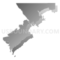 State Senate District 34, Maryland (Gray Gradient Fill with Shadow)