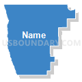 State Senate District 1, Minnesota (Solid Fill with Shadow)