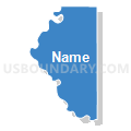 State Senate District 34, Missouri (Solid Fill with Shadow)