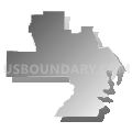State Senate District 25, Missouri (Gray Gradient Fill with Shadow)