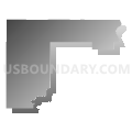 State Senate District 21, Nebraska (Gray Gradient Fill with Shadow)