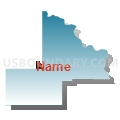 State Senate District 17, Nebraska (Blue Gradient Fill with Shadow)