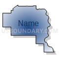 State Senate District 2, Nebraska (Radial Fill with Shadow)