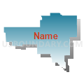 State Senate District 9, Nebraska (Blue Gradient Fill with Shadow)