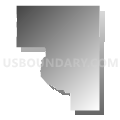 Rural Nevada Senatorial District, Nevada (Gray Gradient Fill with Shadow)