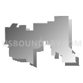 Clark County Senatorial District 7, Nevada (Gray Gradient Fill with Shadow)