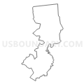 State Senate District 18, New Jersey (Light Gray Border)