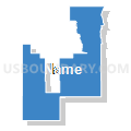 State Senate District 35, New Mexico (Solid Fill with Shadow)