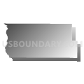 State Senate District 28, North Dakota (Gray Gradient Fill with Shadow)