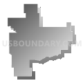 State Senate District 4, North Dakota (Gray Gradient Fill with Shadow)