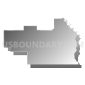 State Senate District 31, North Dakota (Gray Gradient Fill with Shadow)