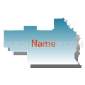 State Senate District 31, North Dakota (Blue Gradient Fill with Shadow)