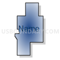 State Senate District 3, North Dakota (Radial Fill with Shadow)