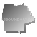 State Senate District 5, North Dakota (Gray Gradient Fill with Shadow)