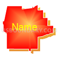 State Senate District 5, North Dakota (Bright Blending Fill with Shadow)