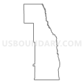 State Senate District 25, North Dakota (Light Gray Border)