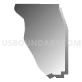 State Senate District 47, North Dakota (Gray Gradient Fill with Shadow)