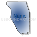 State Senate District 47, North Dakota (Radial Fill with Shadow)
