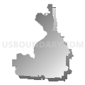 State Senate District 20, Oregon (Gray Gradient Fill with Shadow)