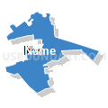 State Senate District 14, Pennsylvania (Solid Fill with Shadow)