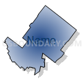 State Senate District 4, Pennsylvania (Radial Fill with Shadow)
