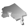 State Senate District 36, Pennsylvania (Gray Gradient Fill with Shadow)